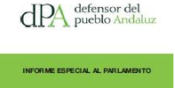 10 h: Informe Especial: "Seguridad, Accesibilidad y Calidad Ambiental en los espacios urbanos peatonales de las ciudades andaluzas. Parlamento de Andalucía