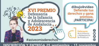 El Defensor de la Infancia y Adolescencia convoca el XVI Premio de dibujo y vídeo Así veo mis derechos para los colegios de Andalucía