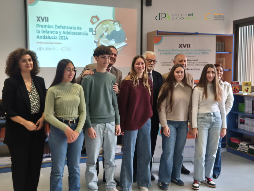 El Defensor de la Infancia entrega el XVII Premio "Así veo mis derechos"  modalidad video