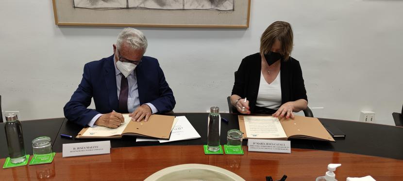 El Defensor del Pueblo andaluz firma un acuerdo de colaboración con Caixabank