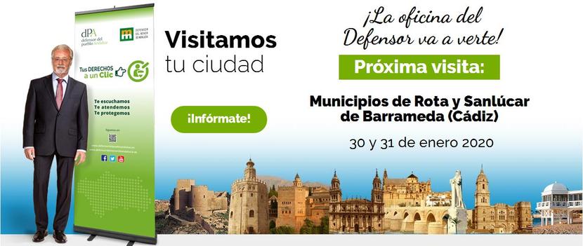 El Defensor del Pueblo andaluz atiende a la ciudadanía en Rota y Sanlúcar de Barrameda