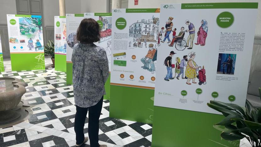 La exposición ilustrativa sobre el 40 aniversario se traslada al centro cultural Palacio de las Gabias de Granada