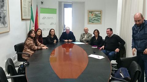 Reunión con trabajadores intérpretes de lengua de signos de RTVA Reunión con trabajadores intérpretes de lengua de signos de RTVA