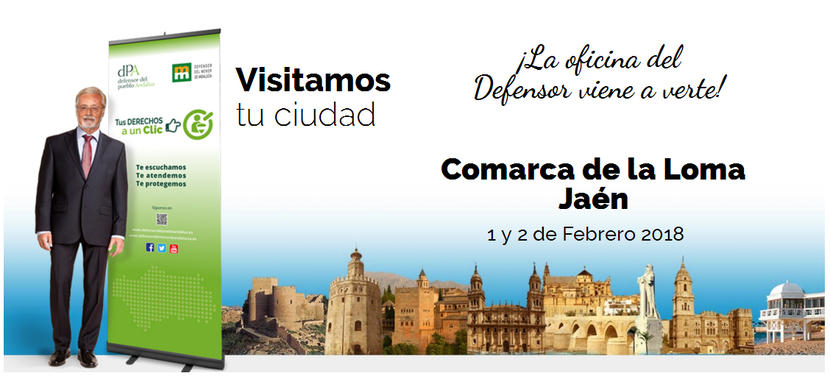 La oficina de atención ciudadana del Defensor del Pueblo Andaluz estuvo en la Comarca de La Loma (Jaén) los días 1 y 2 de febrero de 2018