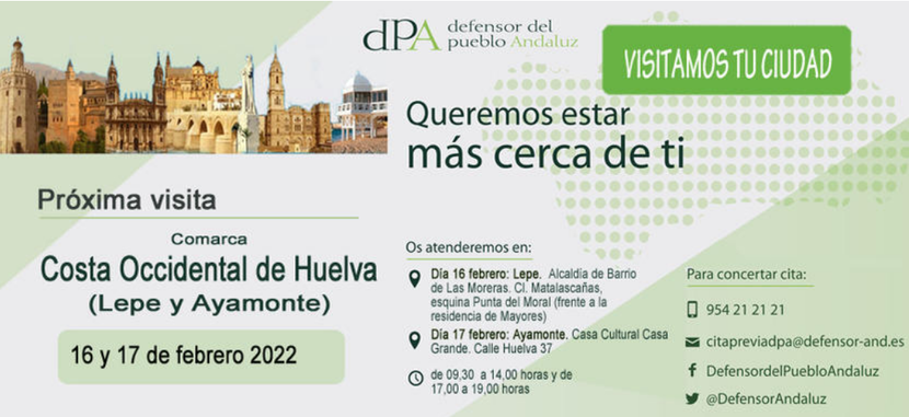 Visita de la Oficina de Información del dPA a  Ayamonte (Huelva)